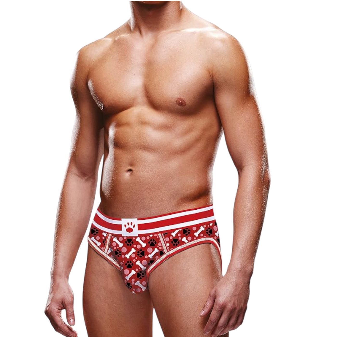 Prowler Red Paw Brief Red &amp; White