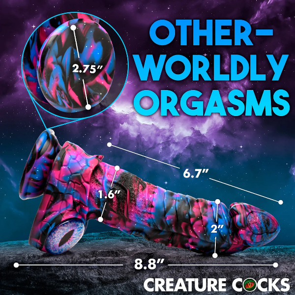 Creature Cocks Alienoid Silicone Dildo with Suction Cup 8.8 Inch 