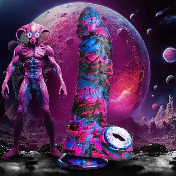 Creature Cocks Alienoid Silicone Dildo with Suction Cup 8.8 Inch 