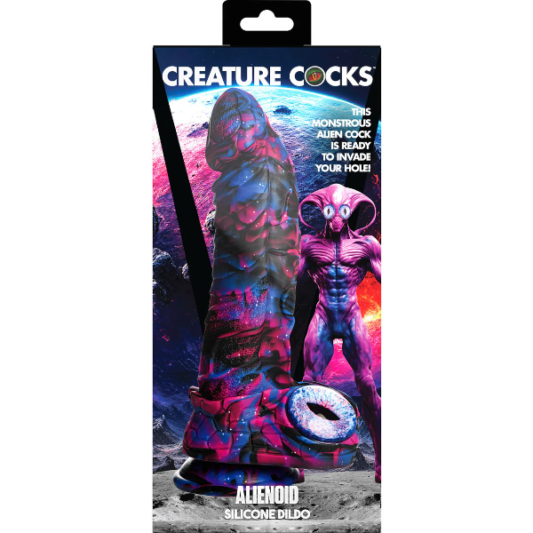 Creature Cocks Alienoid Silicone Dildo with Suction Cup 8.8 Inch 
