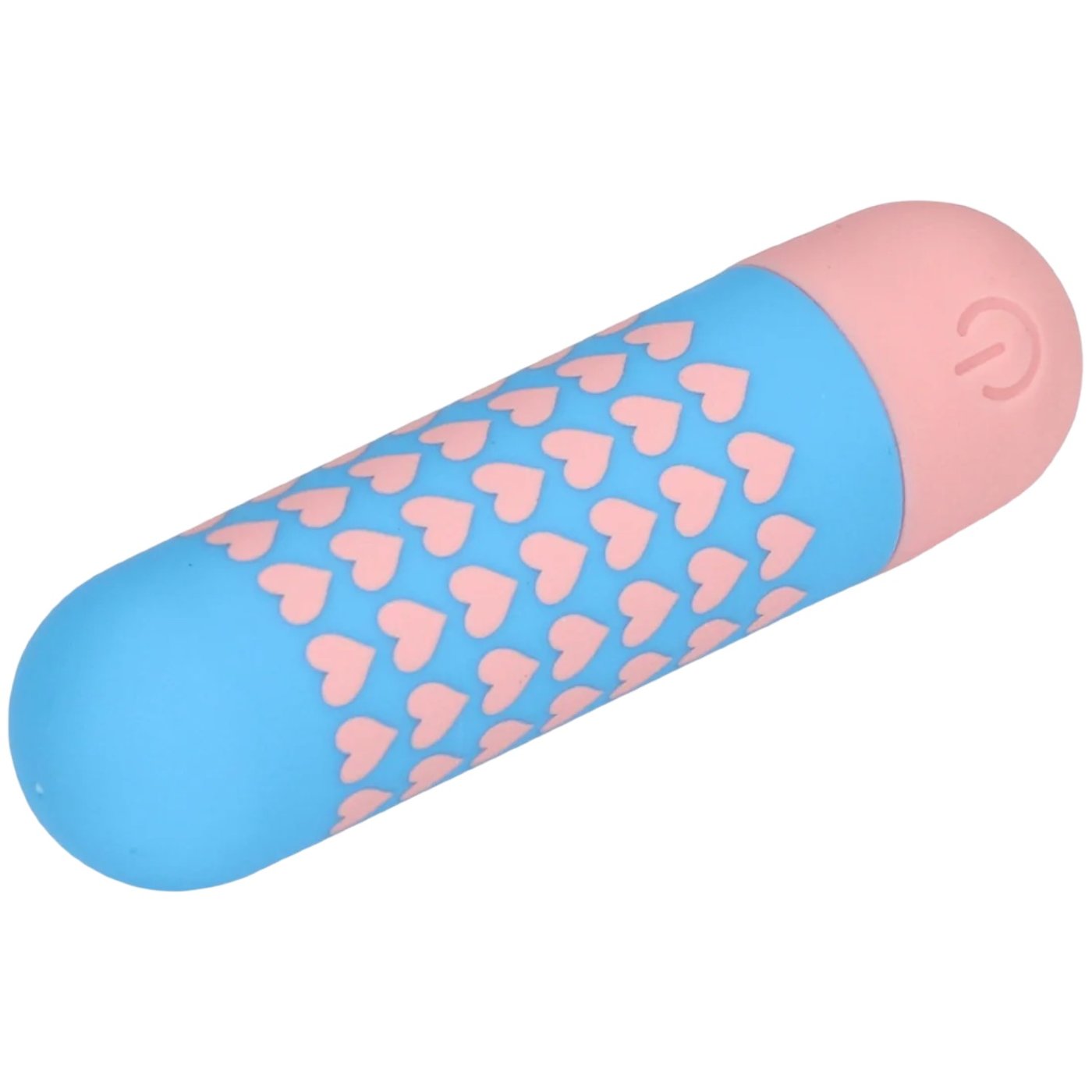 S-Line Heart To Get Rechargeable Bullet Vibrator Blue & Pink