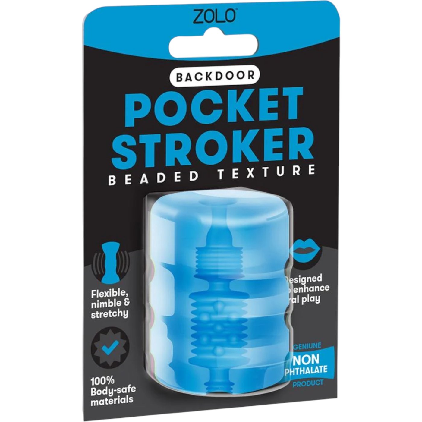 Zolo Backdoor Beaded Texture Pocket Stroker