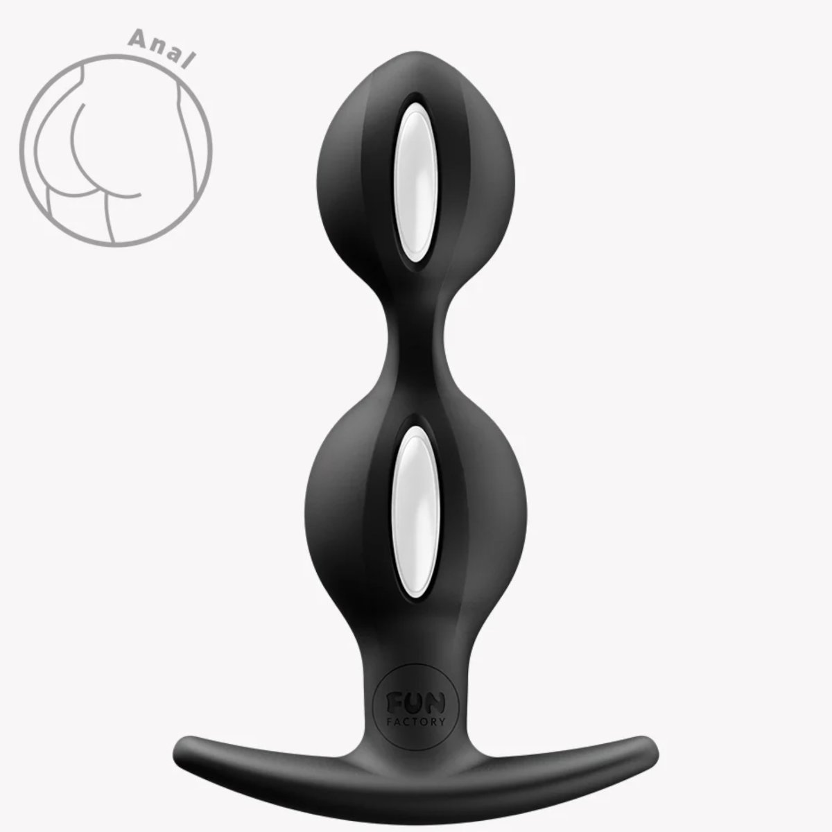 Fun Factory B Balls Duo Anal Beads 5 Inch, Black