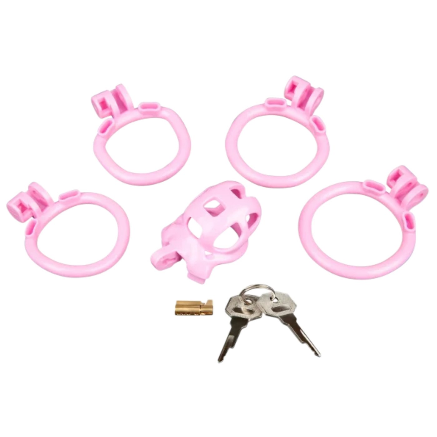 Blue Line Humiliation Prisoner Small Pink Chastity Cage