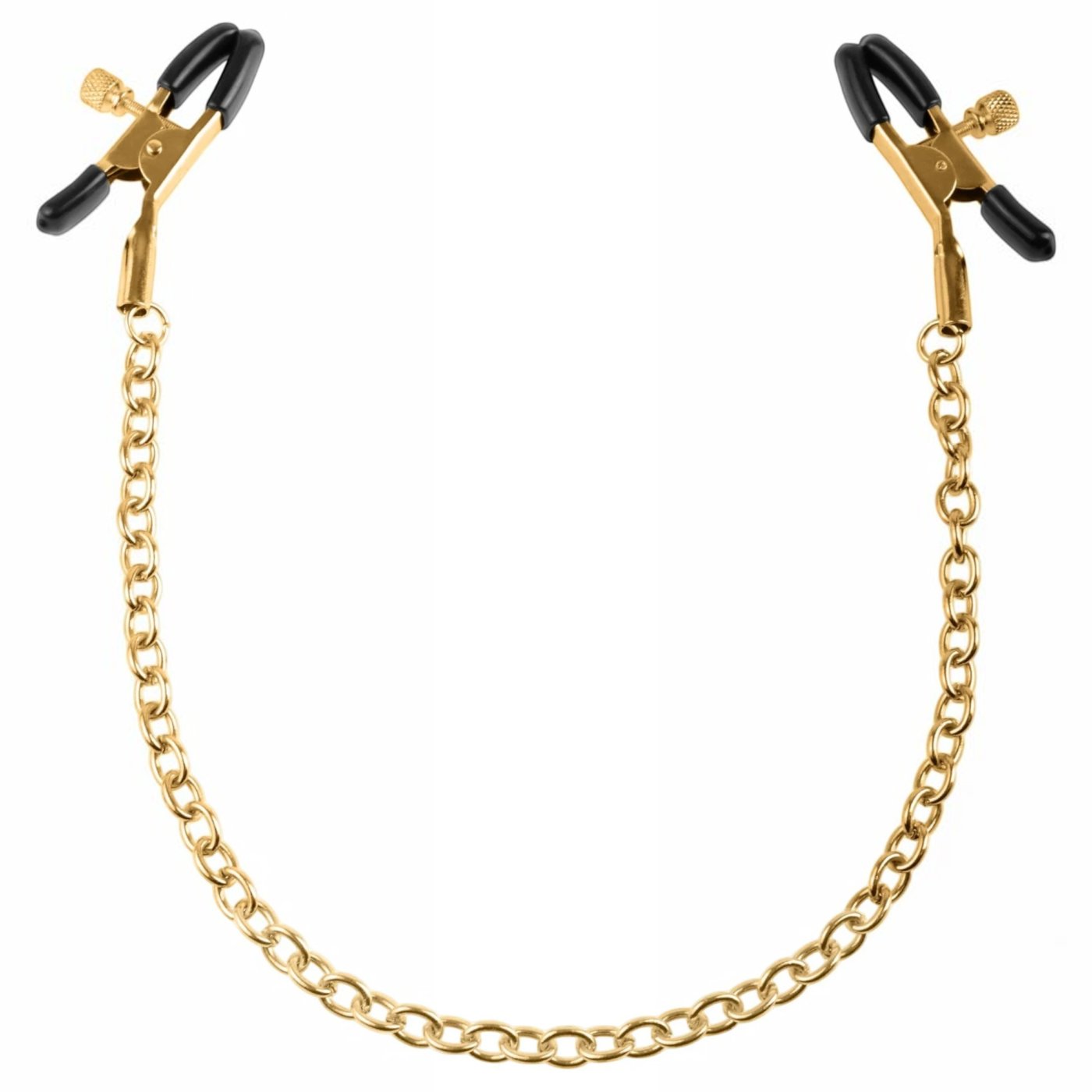 Fetish Fantasy Gold Adjustable Chain Nipple Clamps