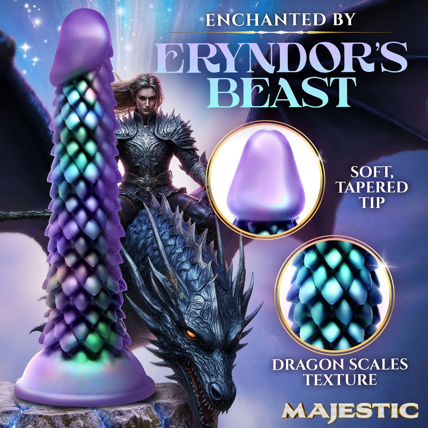 Creature Cocks Eryndor Silicone Dragon Dildo 9 Inch