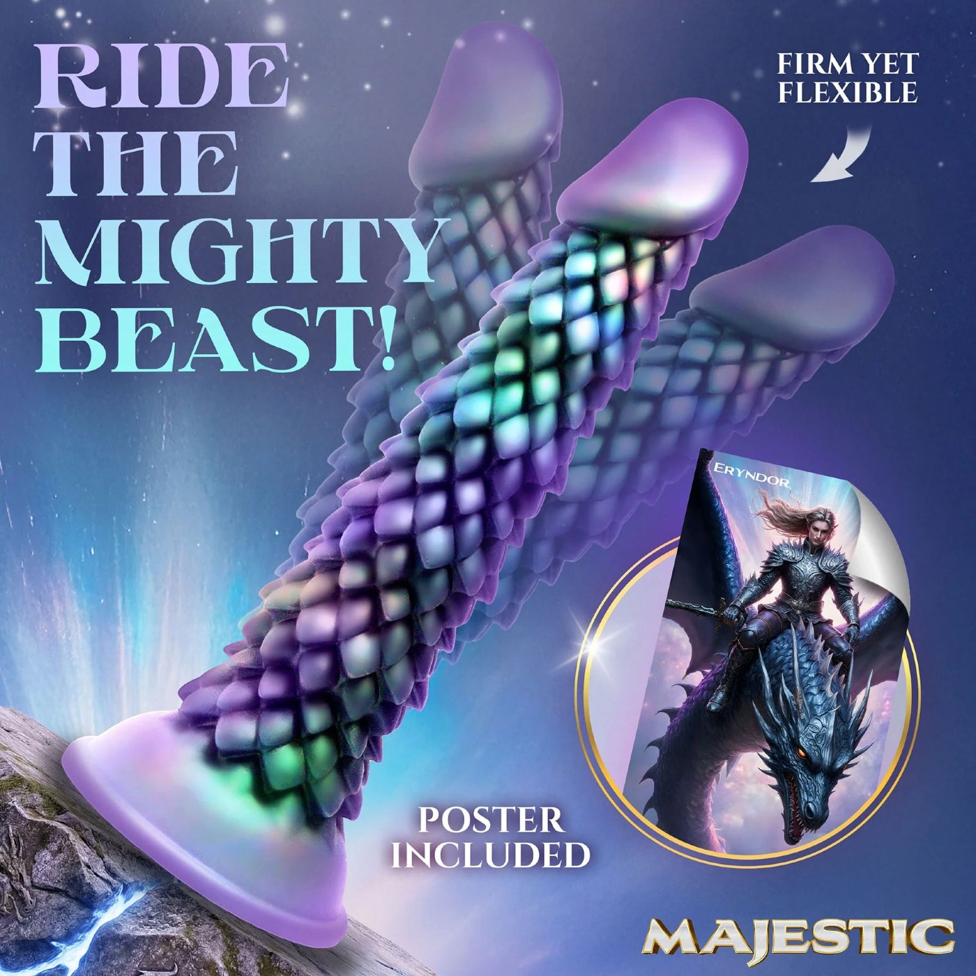 Creature Cocks Eryndor Silicone Dragon Dildo 9 Inch