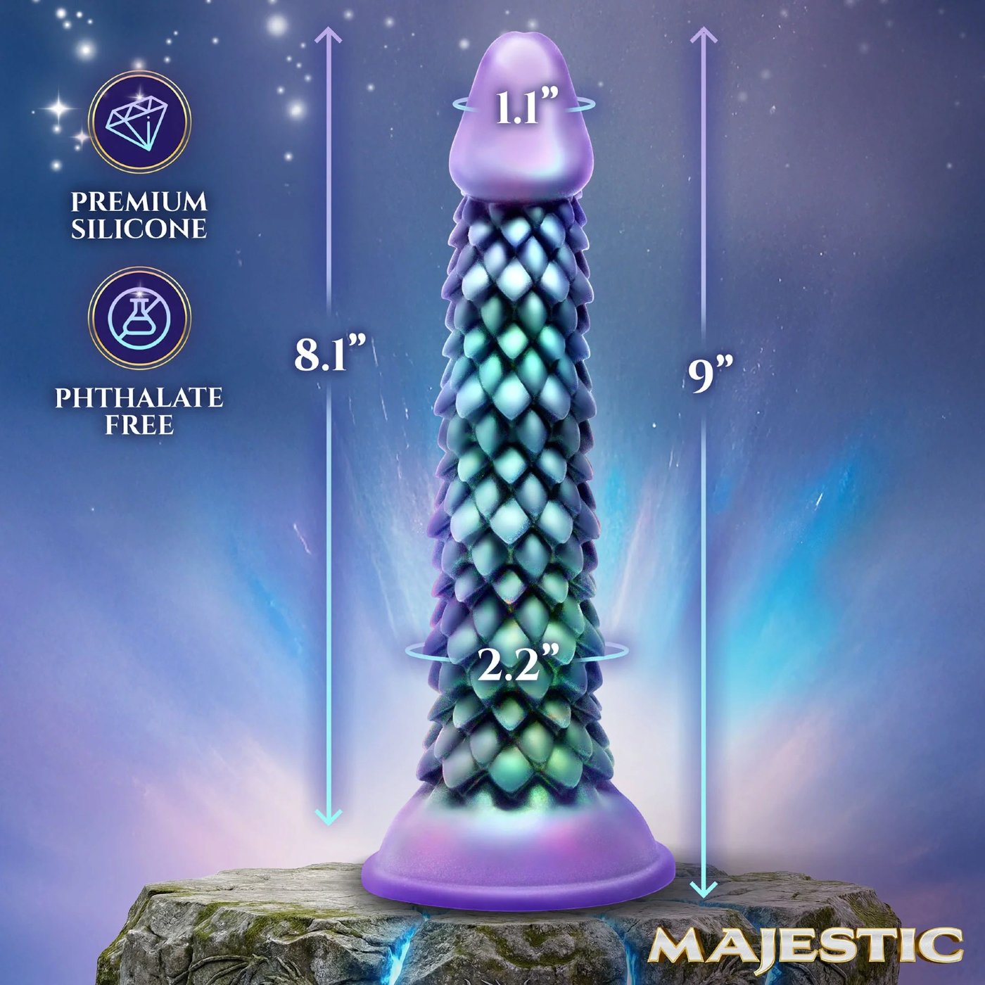 Creature Cocks Eryndor Silicone Dragon Dildo 9 Inch
