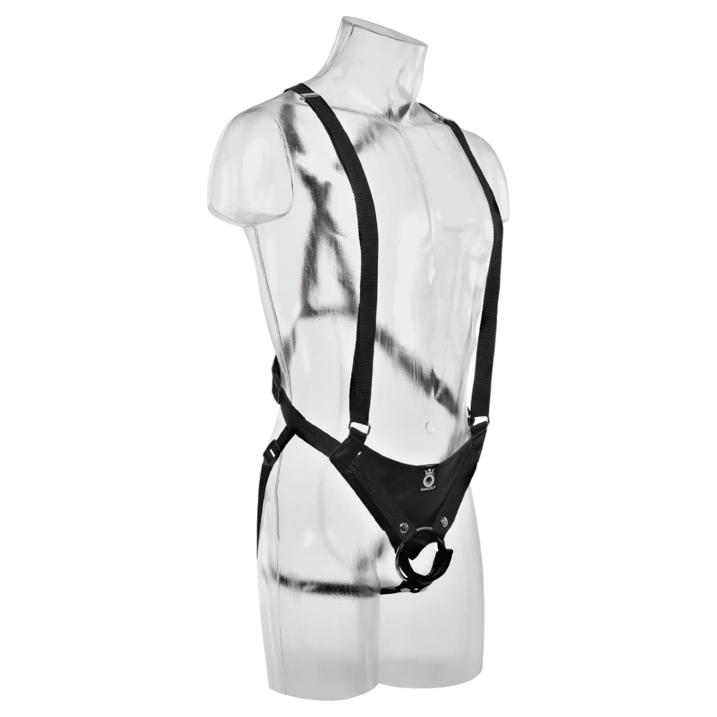 King Cock Two Cocks One Hole Hollow Strap-On Suspender System 11 Inch
