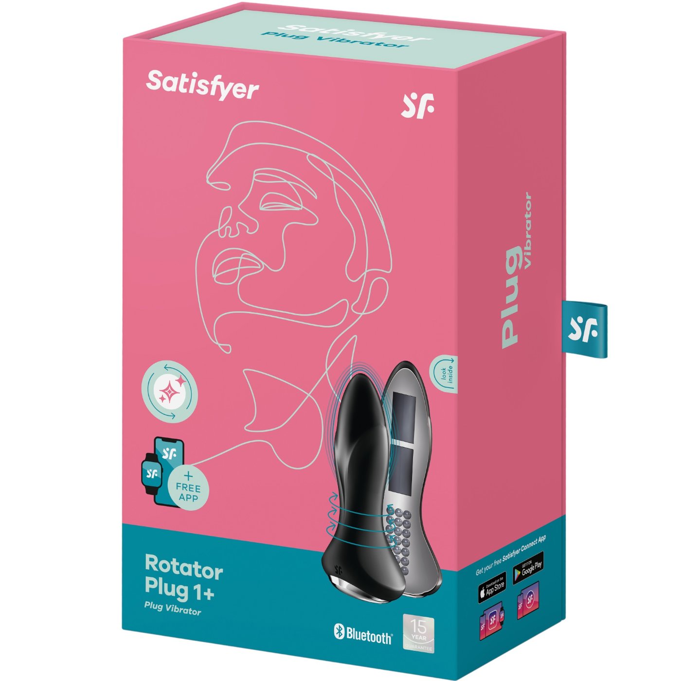 Satisfyer Rotator Plug 1+ App Controlled Rotating Vibrating Butt Plug