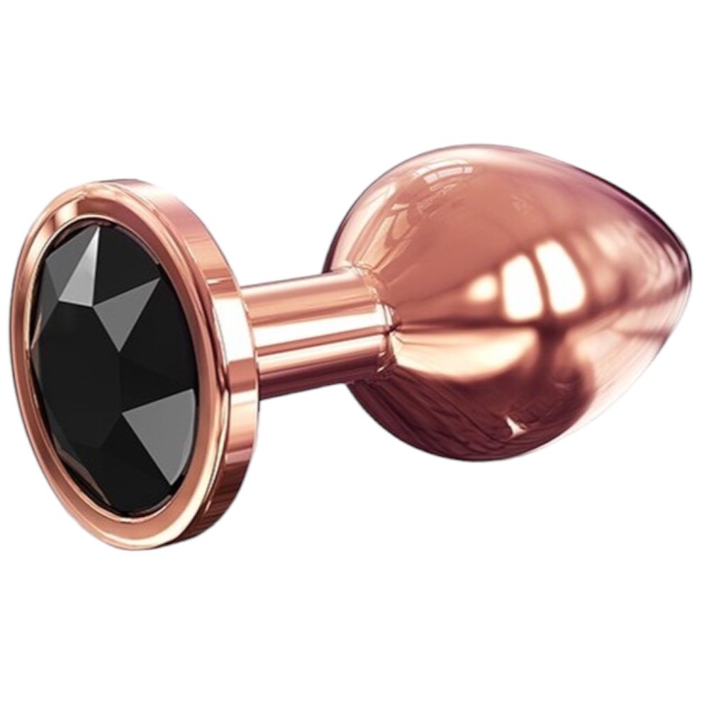 Dorcel Diamond Jewelled Rose Gold Metal Butt Plug Medium