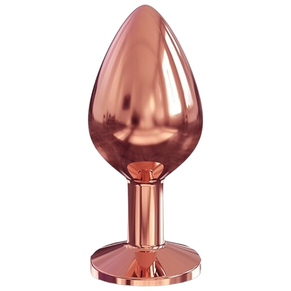 Dorcel Diamond Jewelled Rose Gold Metal Butt Plug Medium