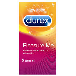 Durex Pleasure Me Condoms 6 Pack Durex Pleasure Me Condoms 6 Pack