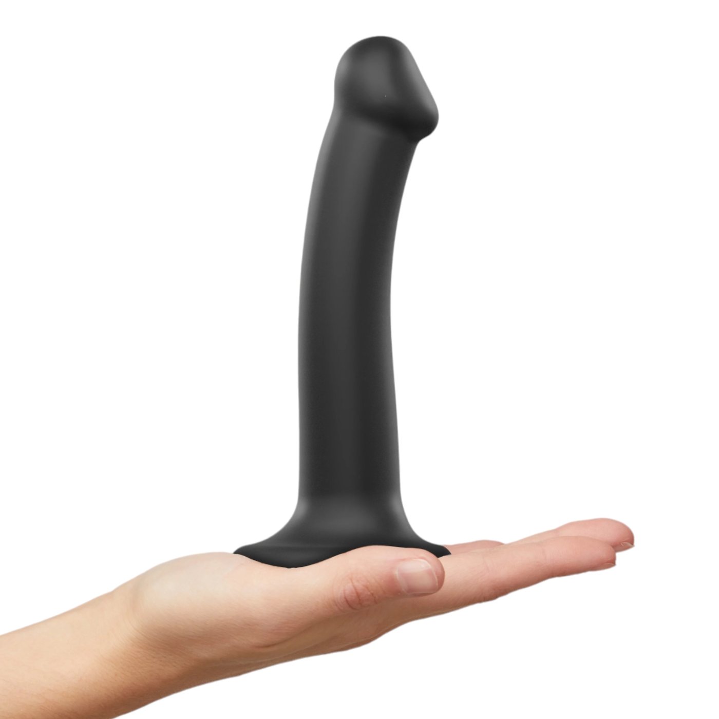 Strap-On-Me Dual Density Bendable Dildo Black 7 Inch