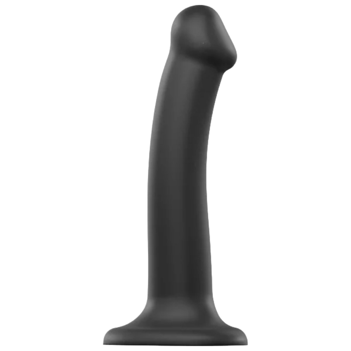 Strap-On-Me Dual Density Bendable Dildo Black 7 Inch