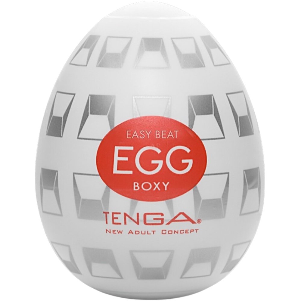 Tenga Egg Boxy Textured Male Masturbator