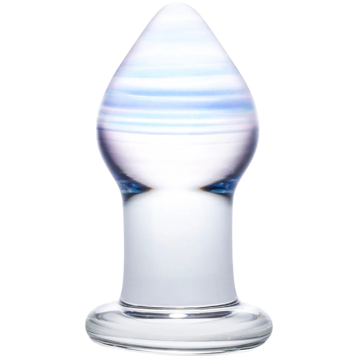 Glas Amethyst Rain Glass Butt Plug 3.25 Inch