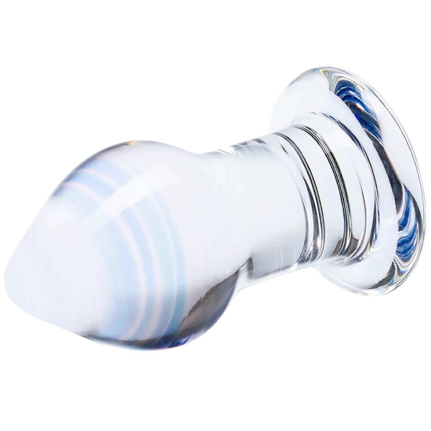 Glas Amethyst Rain Glass Butt Plug 3.25 Inch