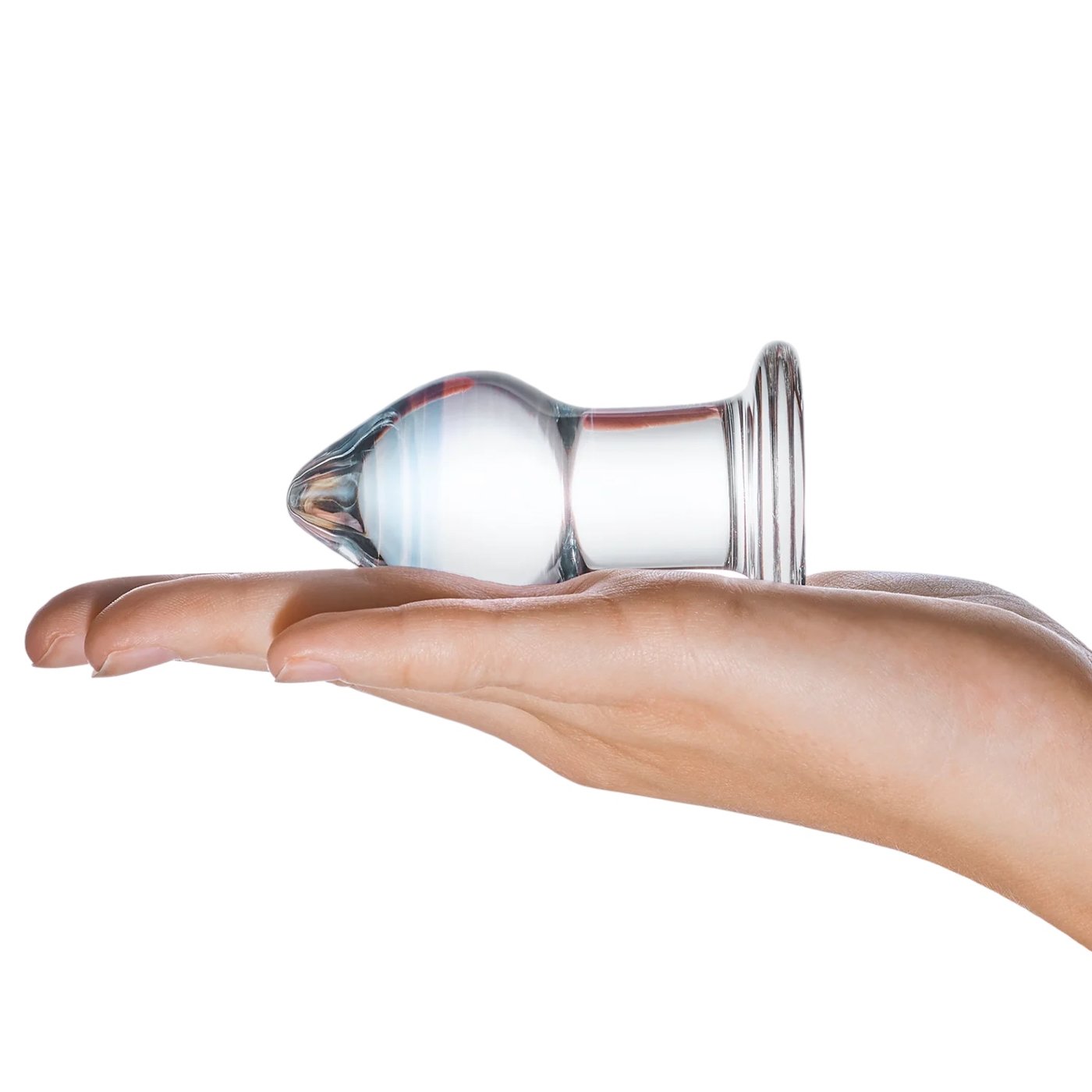 Glas Amethyst Rain Glass Butt Plug 3.25 Inch
