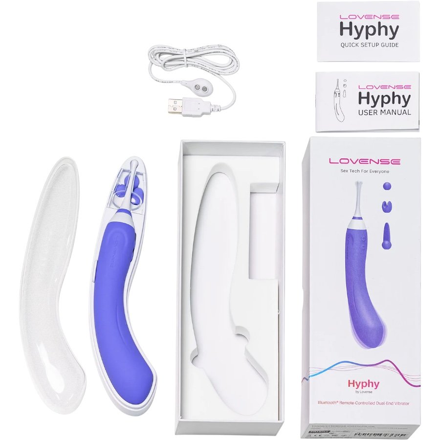 Lovense Hyphy App Controlled Dual-Ended Clitoral and G-Spot Vibrator