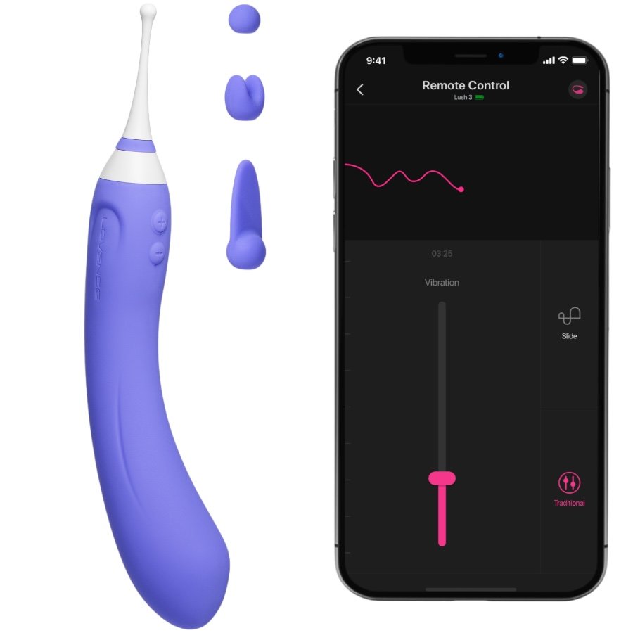 Lovense Hyphy App Controlled Dual-Ended Clitoral and G-Spot Vibrator