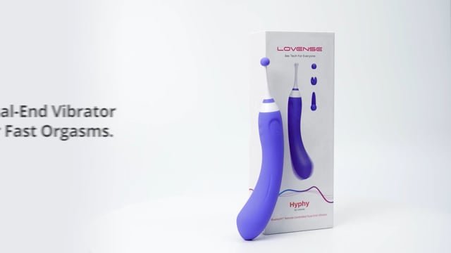 Lovense Hyphy App Controlled Dual-Ended Clitoral and G-Spot Vibrator