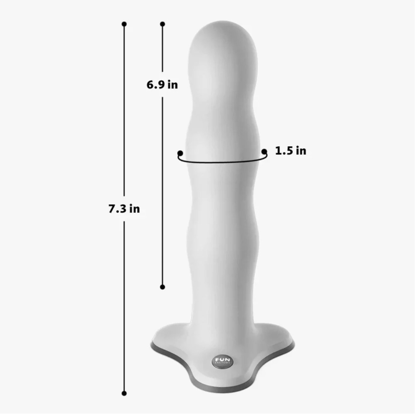 Fun Factory Bouncer Weighted G Spot Dildo with Suction Cup 7 Inch
