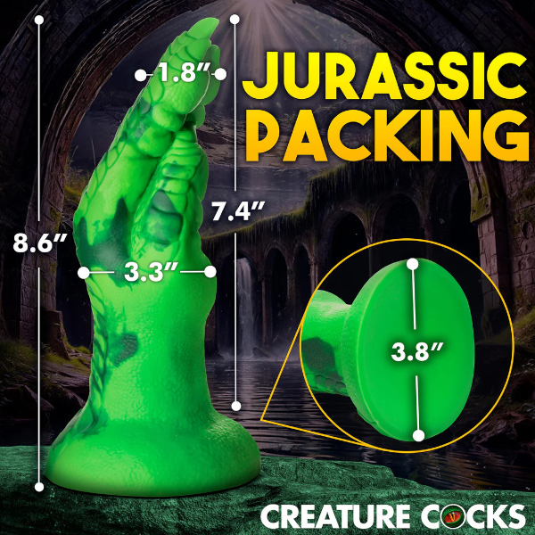 Creature Cocks Raptor Claw Silicone Fisting Dildo Green 8.6 Inch