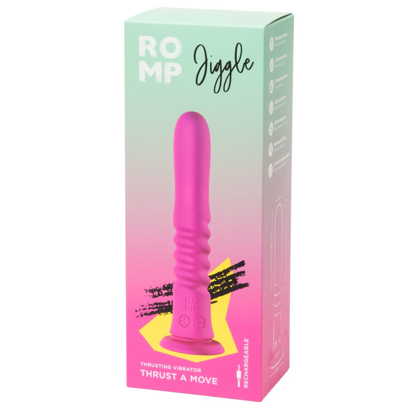 ROMP Jiggle Rechargeable Thrusting Vibrator