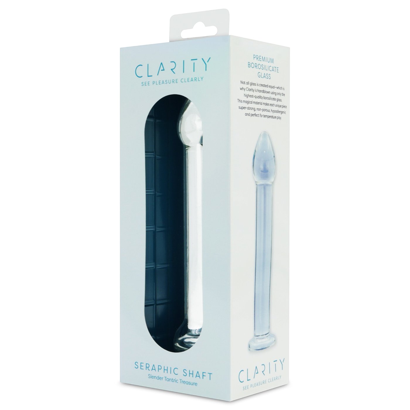 Clarity Seraphic Shaft Smooth Glass Dildo