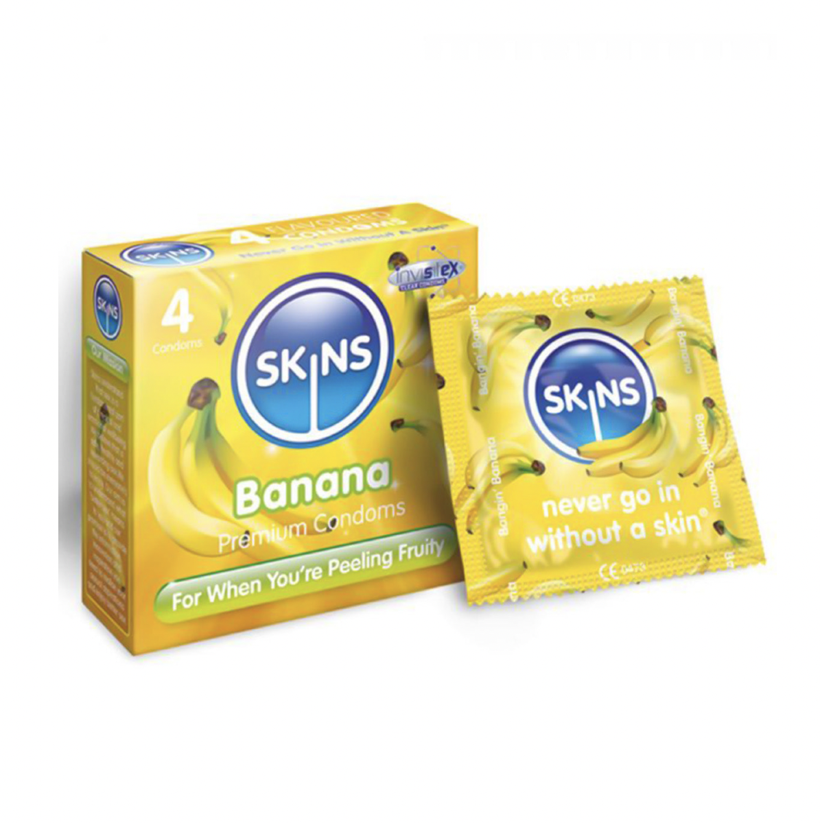 Skins Condoms Banana 4 Pack