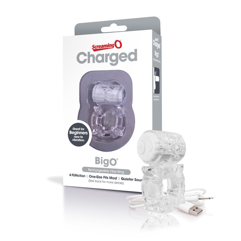 Screaming O The Big O Rechargeable Vibrating Cock Ring Clear