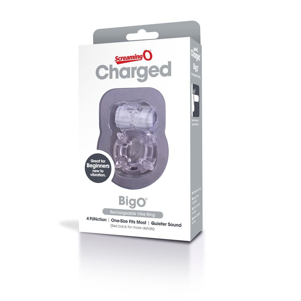 Screaming O The Big O Rechargeable Vibrating Cock Ring Clear
