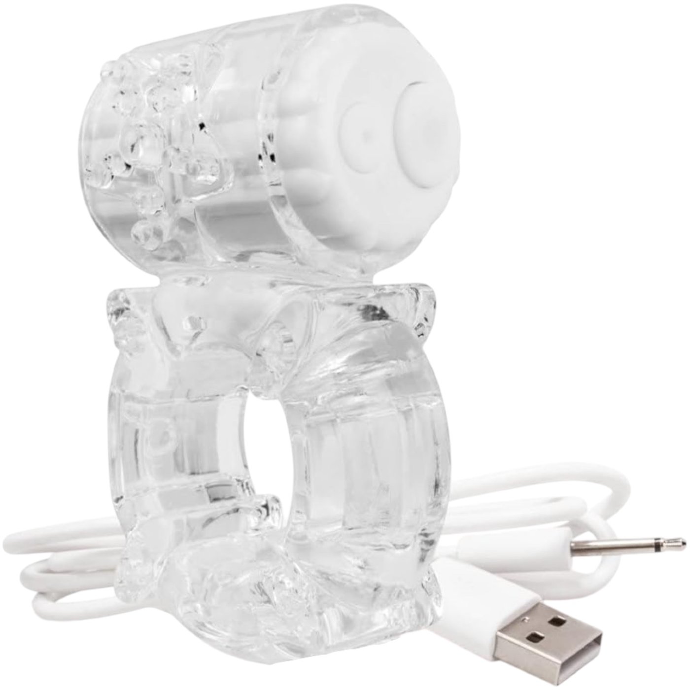 Screaming O The Big O Rechargeable Vibrating Cock Ring Clear
