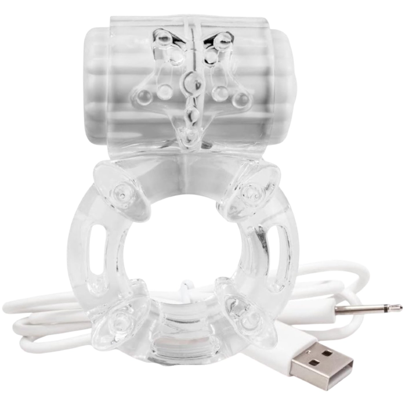 Screaming O The Big O Rechargeable Vibrating Cock Ring Clear