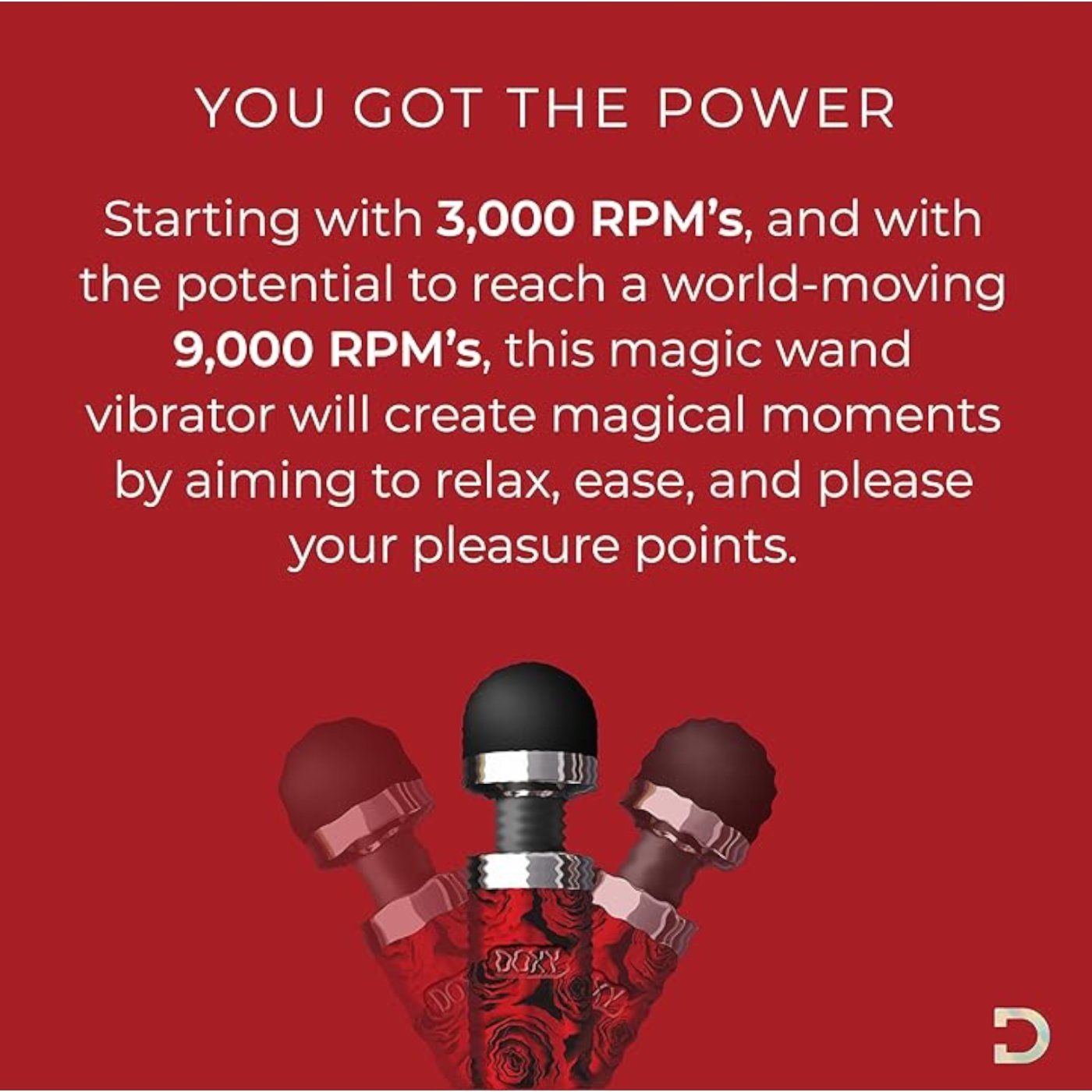 Doxy Die Cast 3 Wand Vibrator Roses Limited Edition