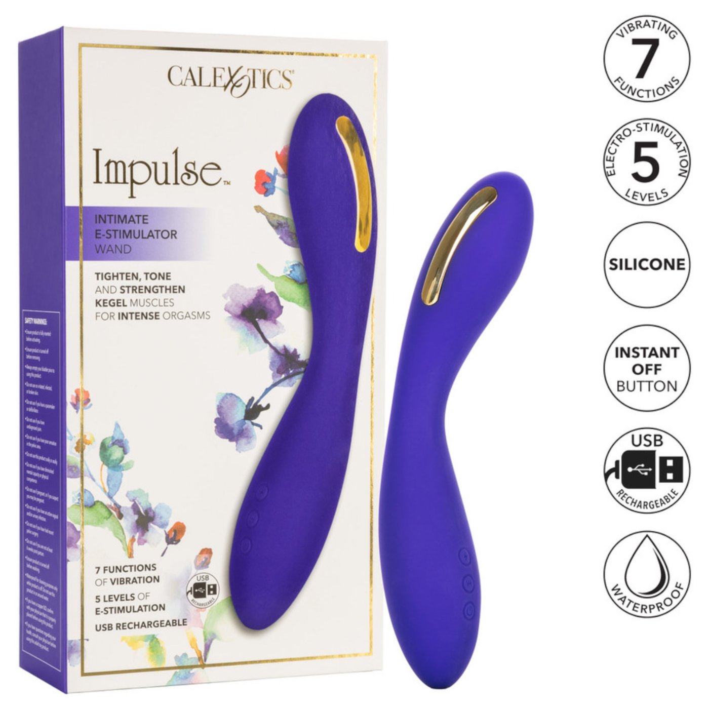 CalExotics Impulse Intimate E-Stimulator Wand Massager