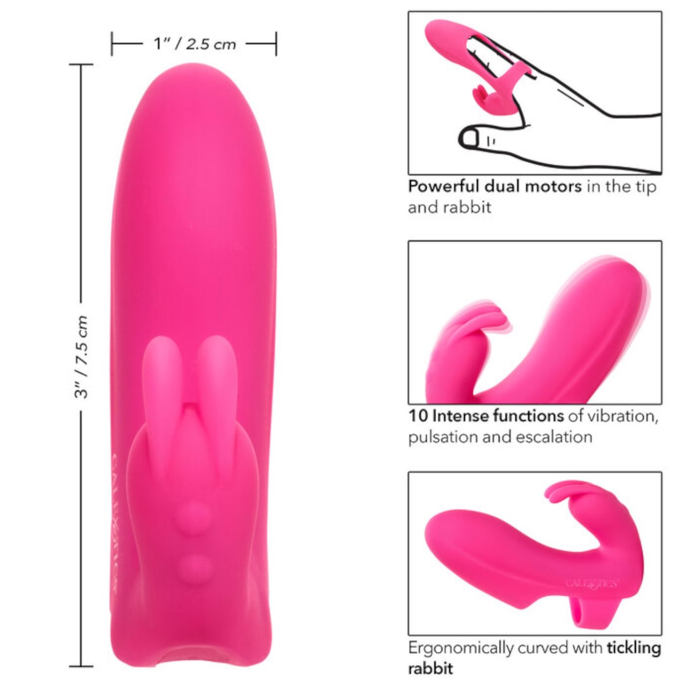 Marvelous Pleaser Rabbit Finger Vibrator