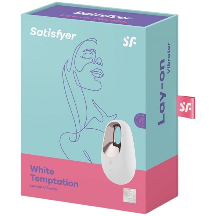 Satisfyer White Temptation Rechargeable Clitoral and Nipple Stimulator
