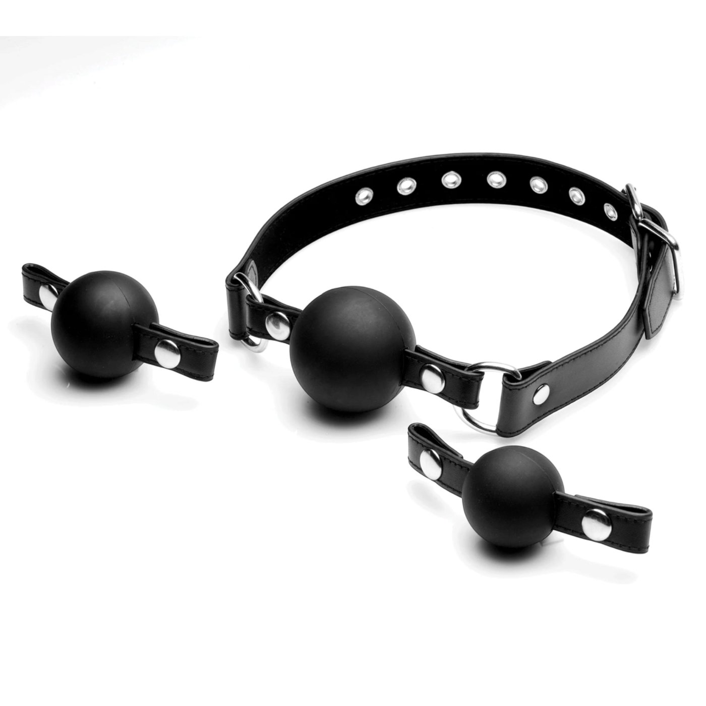 Strict Interchangeable Silicone Ball Gag Set
