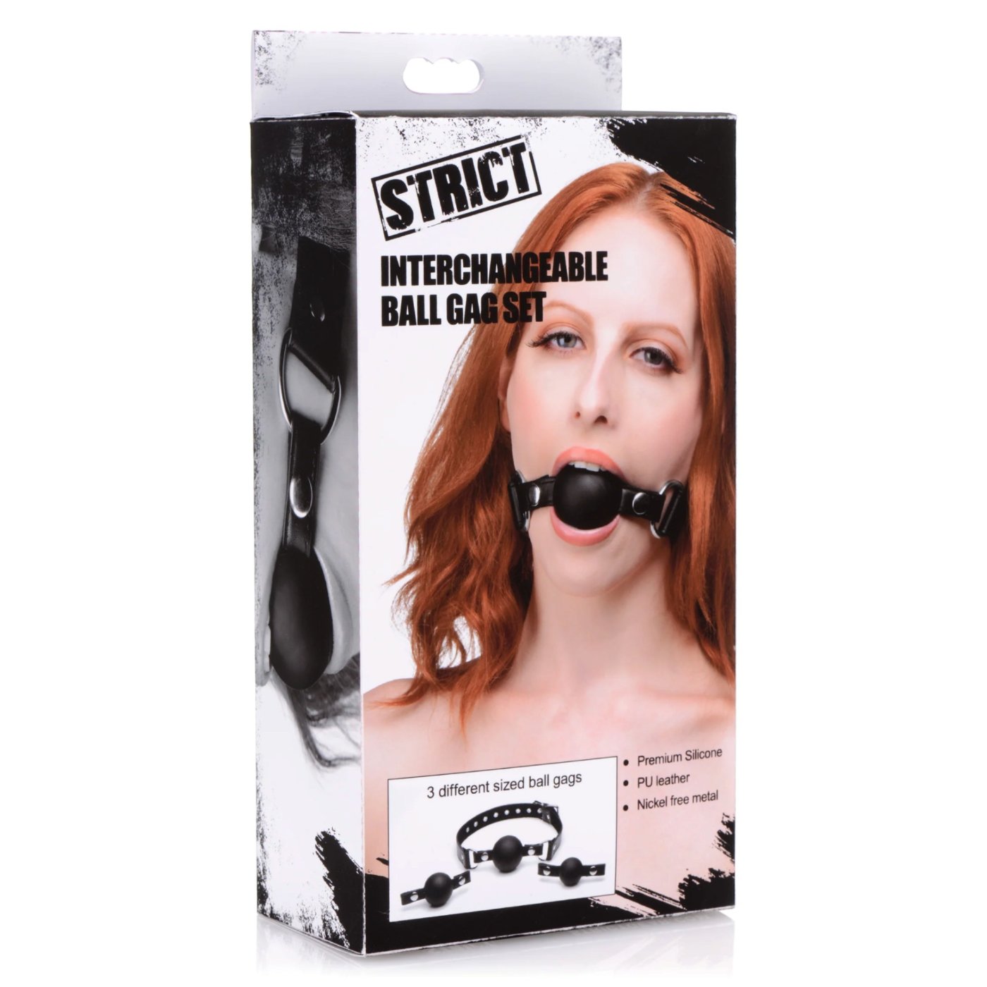 Strict Interchangeable Silicone Ball Gag Set