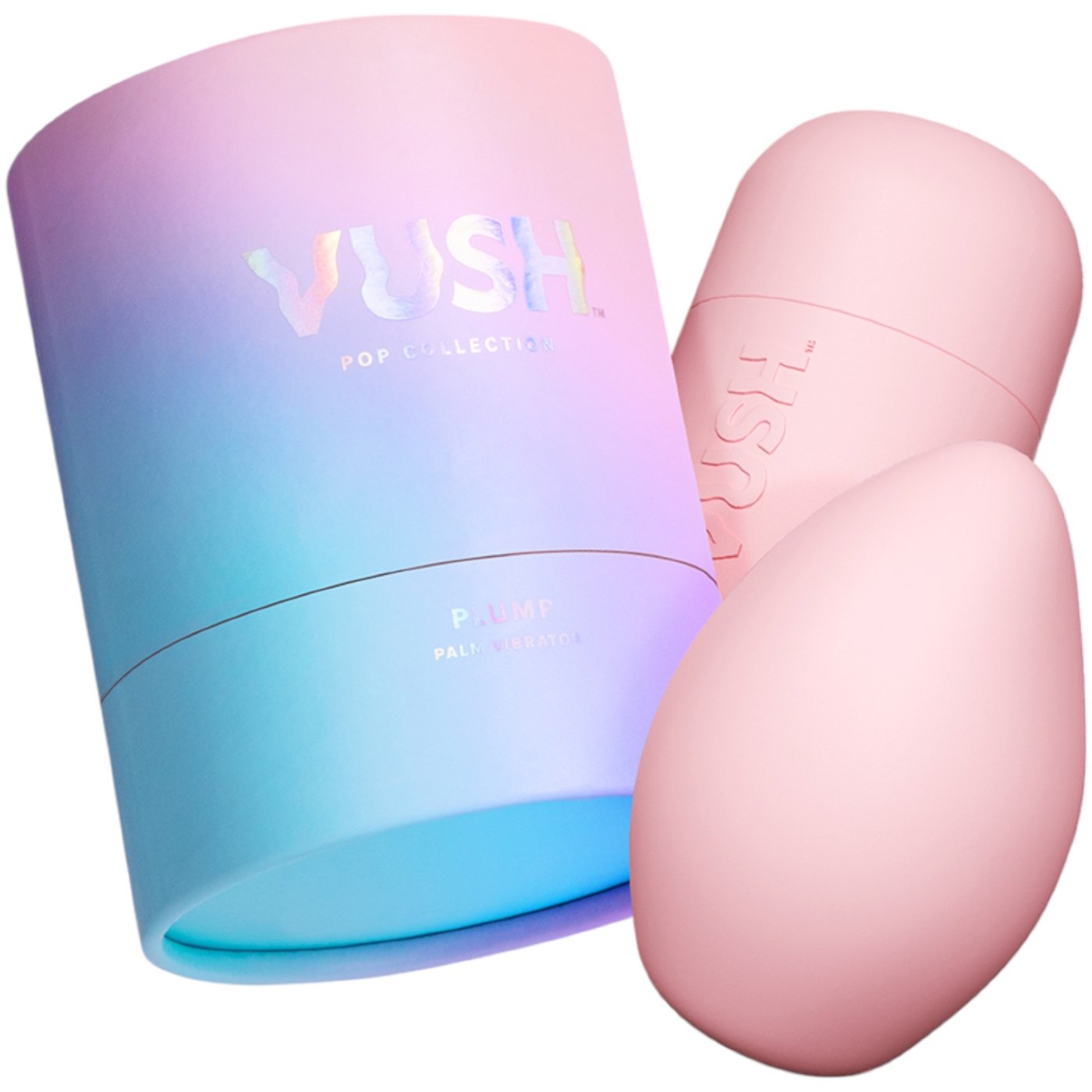 Vush Plump Compact Rechargeable Pink Squishy Palm Vibrator