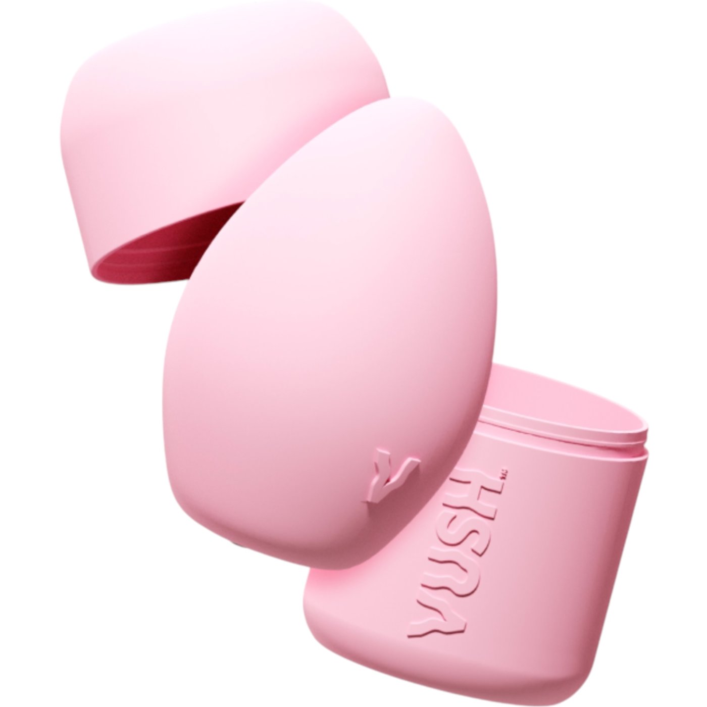 Vush Plump Compact Rechargeable Pink Squishy Palm Vibrator