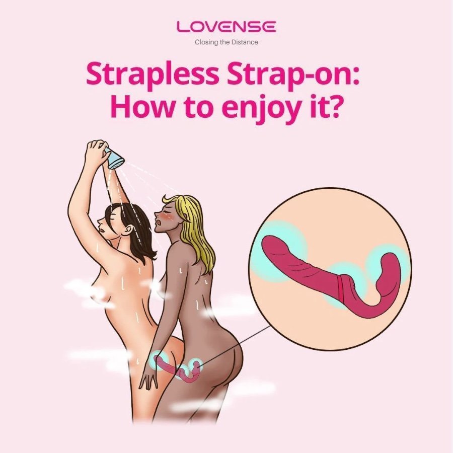 Lovense Lapis App Controlled Dual-Ended Vibrating Strapless Strap-On