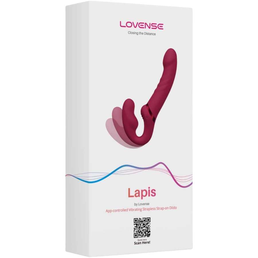 Lovense Lapis App Controlled Dual-Ended Vibrating Strapless Strap-On