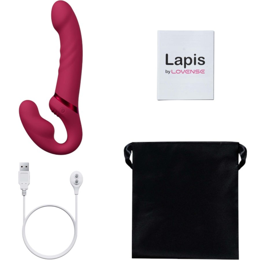Lovense Lapis App Controlled Dual-Ended Vibrating Strapless Strap-On