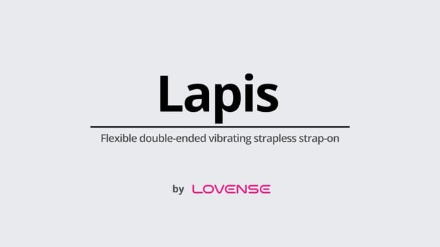 Lovense Lapis App Controlled Dual-Ended Vibrating Strapless Strap-On