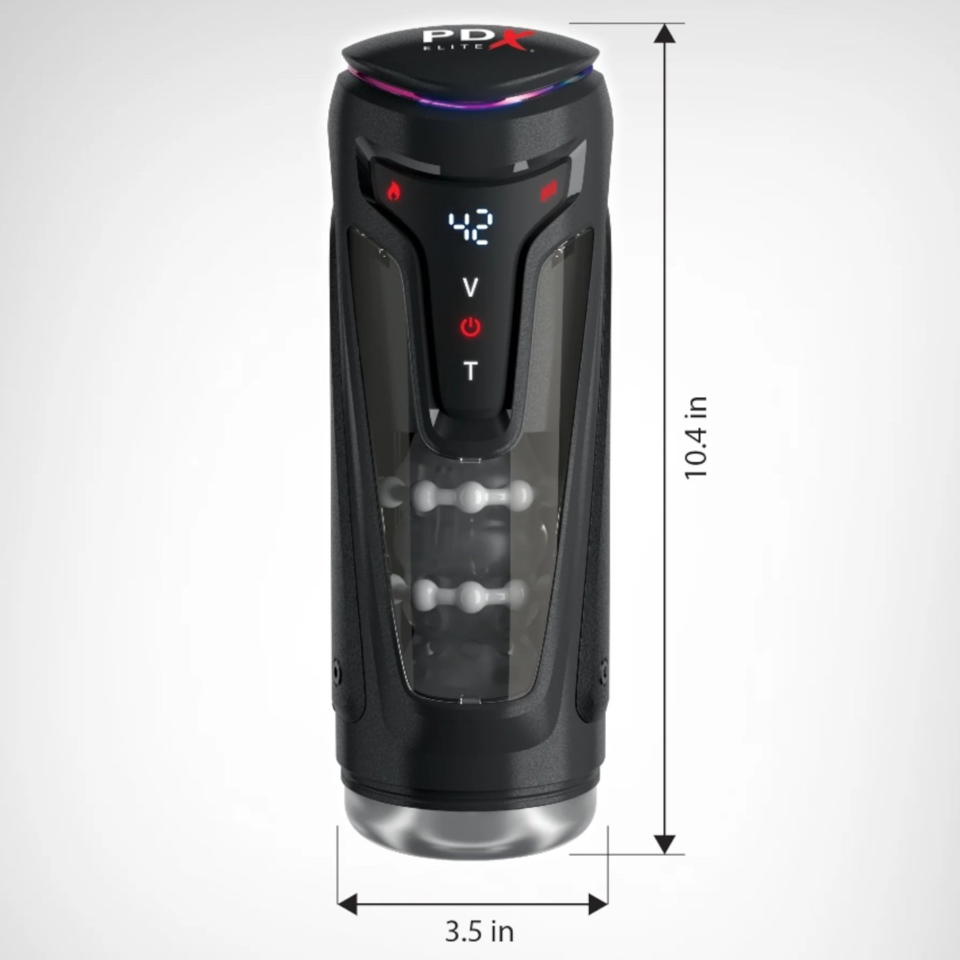 PDX Elite Moto-Bator Pro Thrusting Warming Male Masturbator