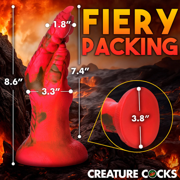 Creature Cocks Demon Claw Silicone Fisting Dildo Red 8.6 Inch