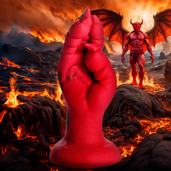 Creature Cocks Demon Claw Silicone Fisting Dildo Red 8.6 Inch